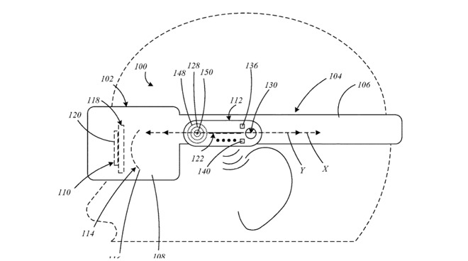 Detail from one of the many patents covering how a Head-Mounted Display could be used