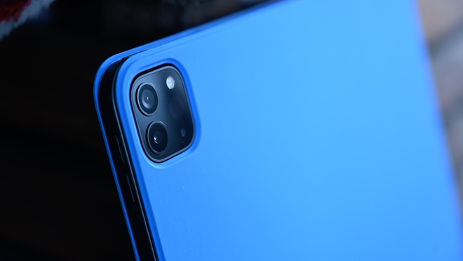 2020 iPad Pro in the blue Smart Cover