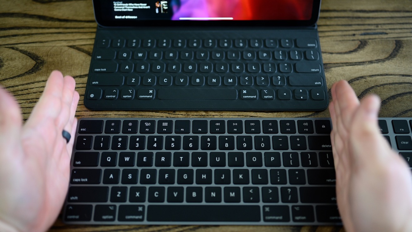 Comparing the Mac's Magic Keyboard to the iPad Pro's 12.9-inch Smart Keyboard Folio