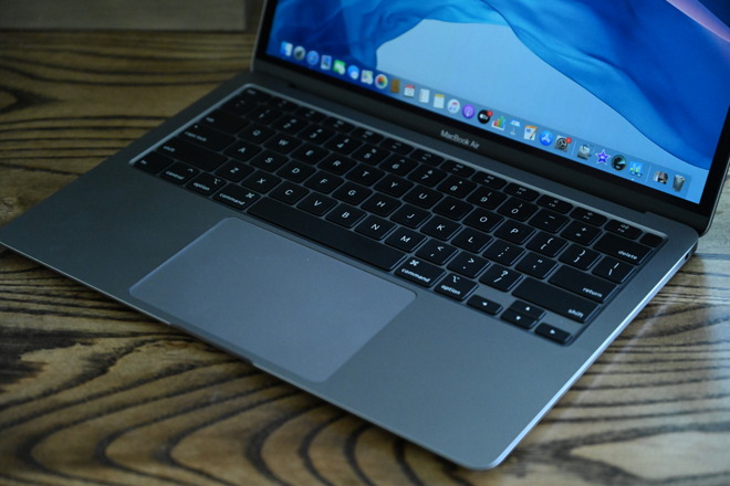 The updated Magic Keyboard on the 2020 MacBook Air