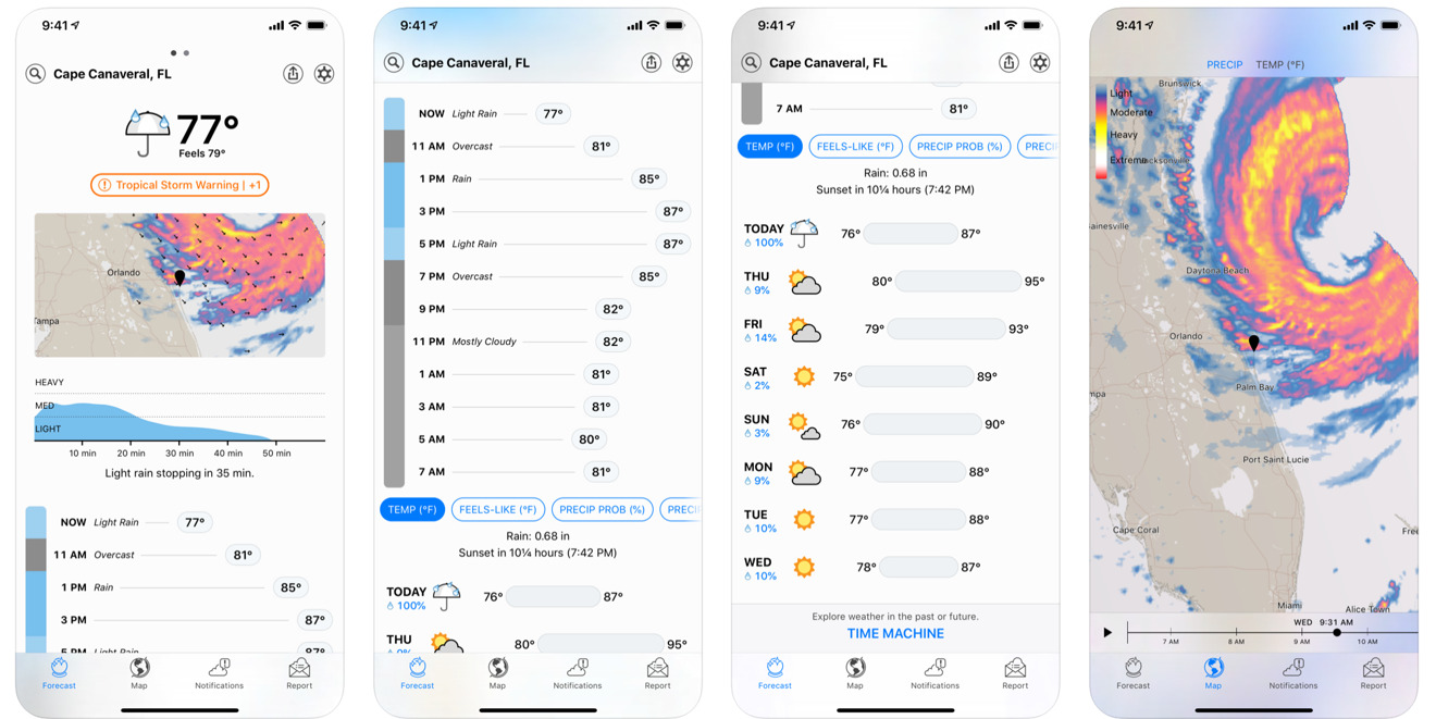 The best alternatives to Apple’s Dark Sky weather app