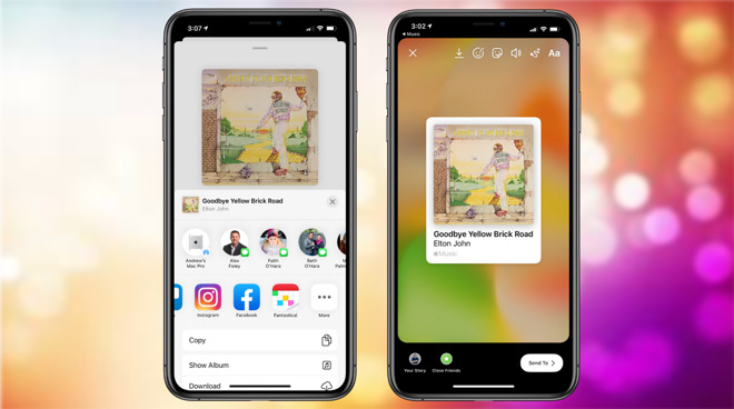 How to share Apple Music songs on Instagram & Facebook Stories