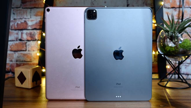 The backs of the 10.5-inch and 11-inch iPad Pros
