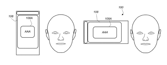 Future devices could detect the orientation of a user's face and use that to determine the right rotation for its display