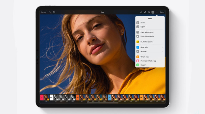 Edit an image in Pixelmator Photo and you can choose ML Match Color. It lets you pick any other image and then applies its color and tone to the first image