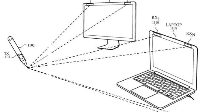 Future Apple Pencils could allow sketching or writing on any surface.