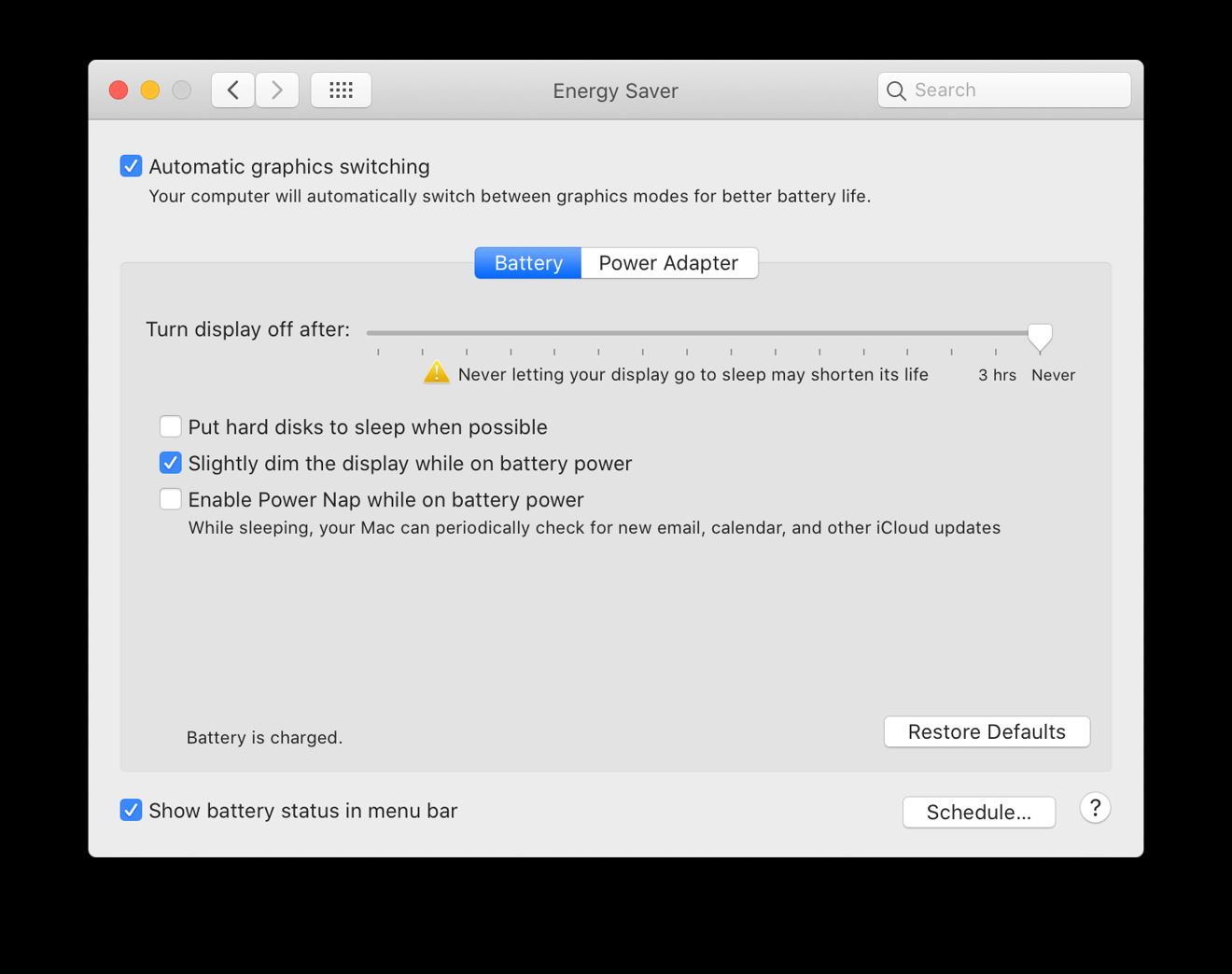 best practices for new mac battery