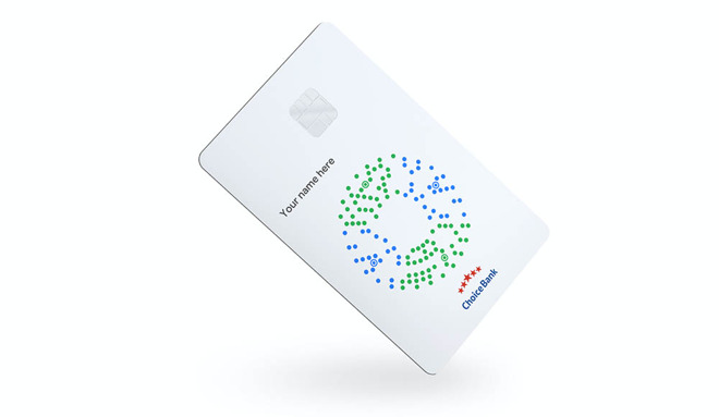 A leaked image of the Google Card's design. Credit: TechCrunch
