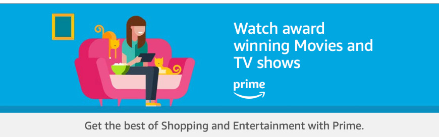 Alongside streaming video, Amazon Prime includes books, magazines, and free delivery