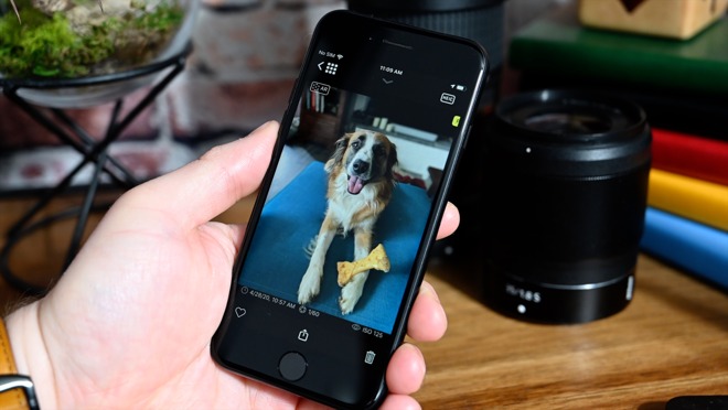 Pet portraits work thanks to the help of third-party apps such as Halide