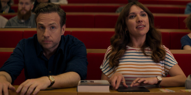 Rafe Spall and Esther Smith in Trying, premiering May 1 on Apple TV+