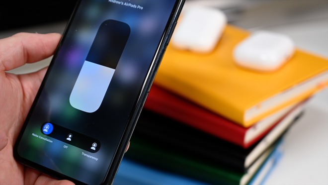Controlling transparency mode and nosie cancelling on AirPods Pro