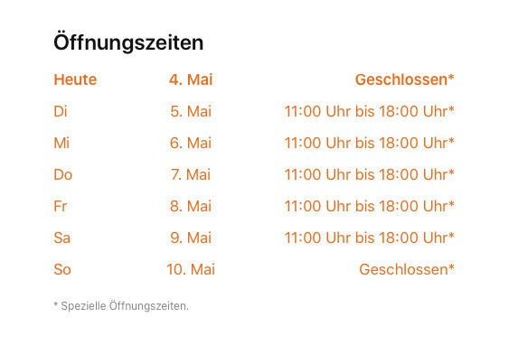 Apple Krntner Strae's special new opening hours