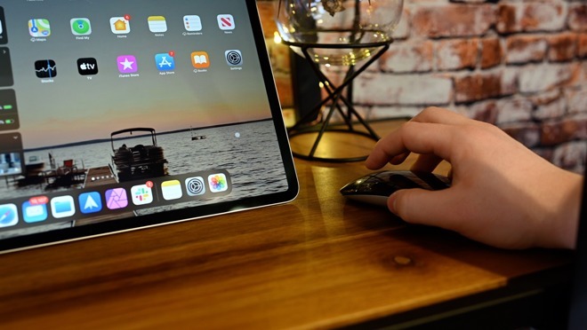The iPadOS cursor is compatible with both computer mice and trackpads.