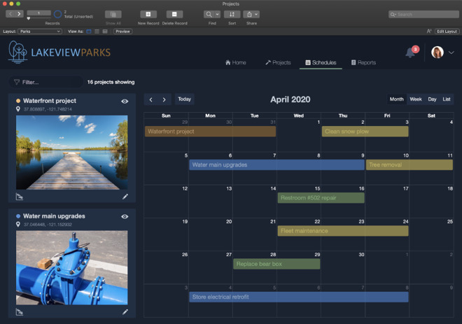 This is how most users see FileMaker Pro - not as a tool they're developing in, but as a finished app. (Source: Claris)