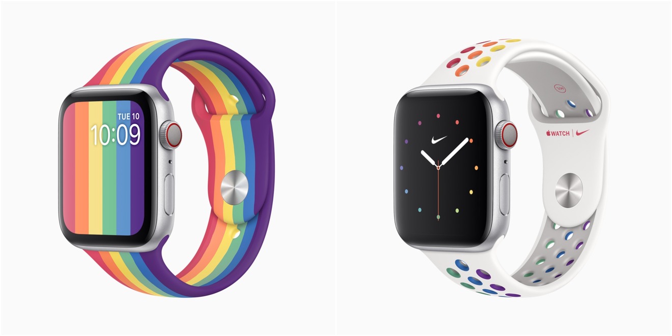 Apple's new Pride Edition Apple Watch bands