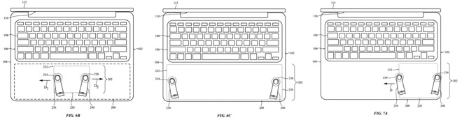 Gestures could expand, contract, or move the trackpad's usable area