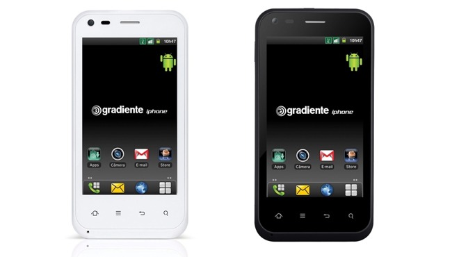 The Gradiente iPhone, which IGB Electronica released after Apple's original handset.