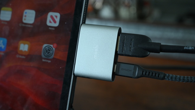Moshi USB-C to HDMI Adapter with Charging ports