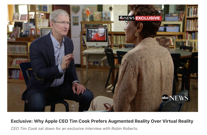 Tim Cook AR