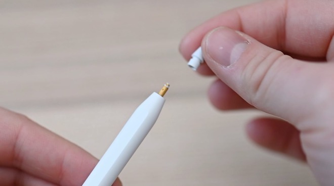Apple Pencil has a removable nib