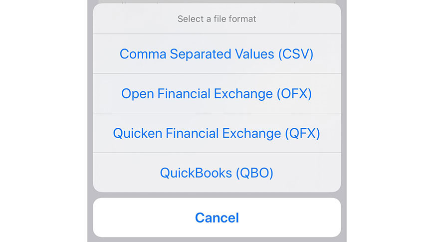 Apple Card data export options now include Quicken and QuickBooks file