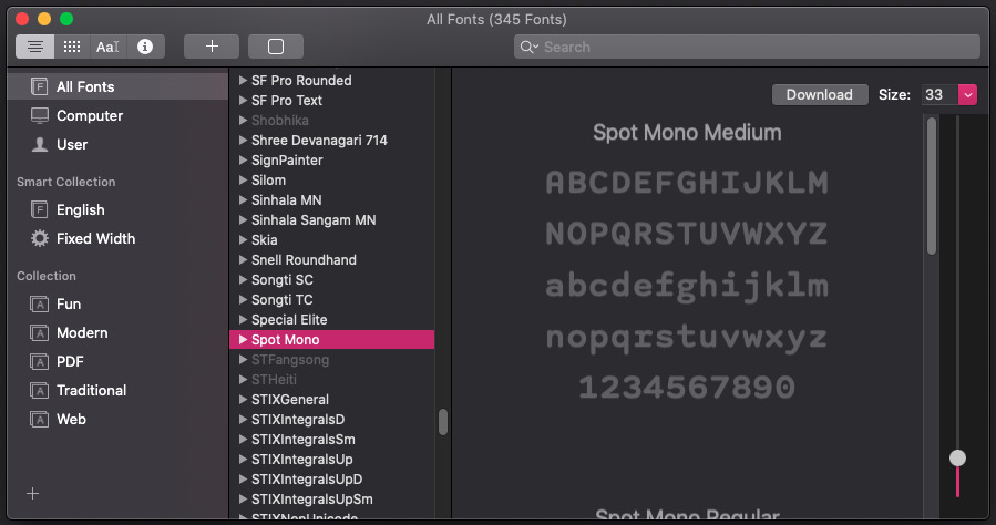 macos fonts download