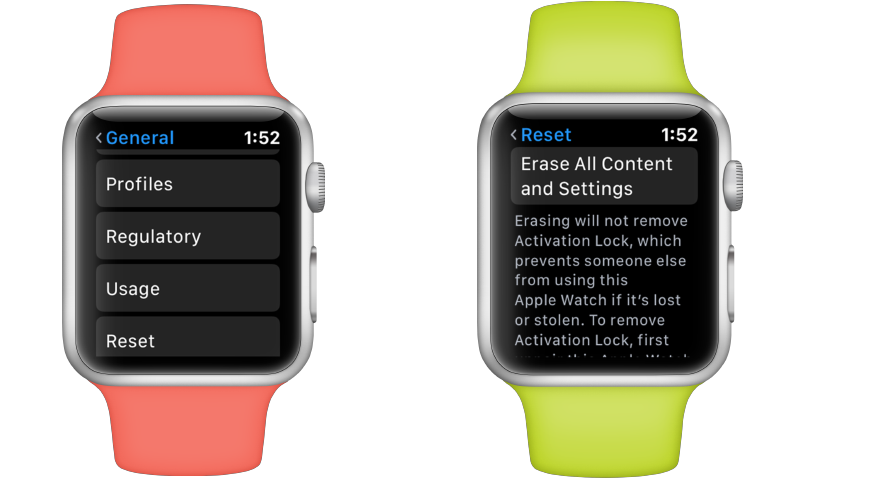 Reset apple id on best sale apple watch