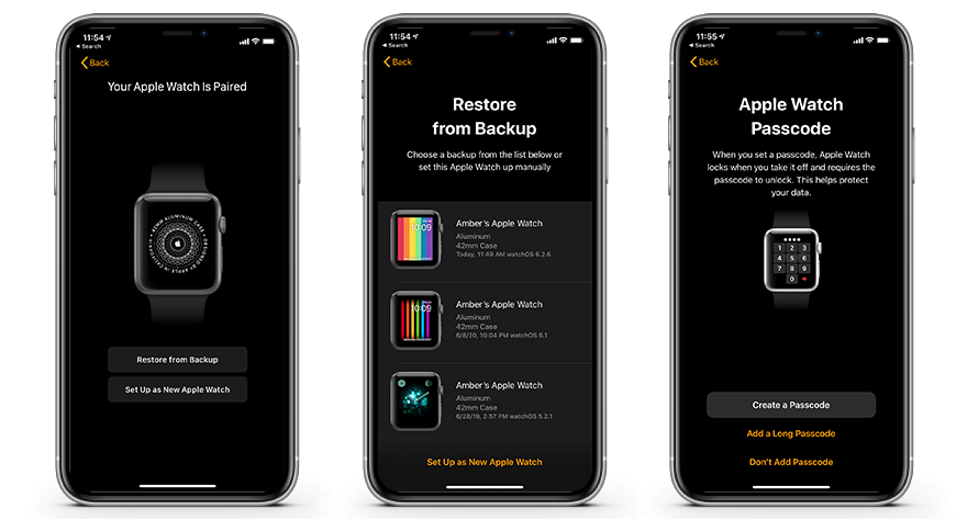 Reset apple watch online password