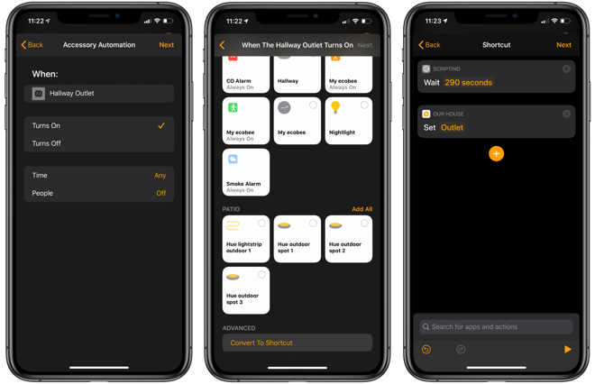 Create the automation, convert its action to shortcut, then add your delay to the shortcut