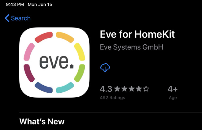 Eve app update