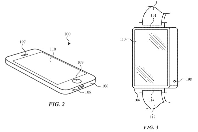 Images of an Apple Watch and iPhone found in the vent patent. 
