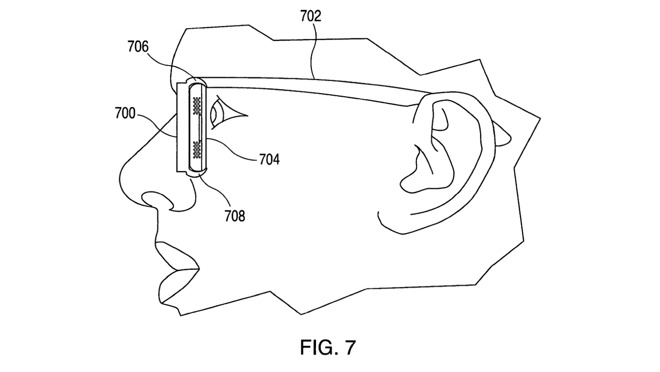 Apple proposes the lenses could be made in such a way that the display could be extremely close to the user's eye.
