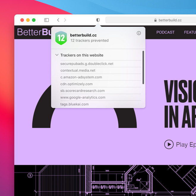 Safari in macOS Big Sur adds to privacy information that's available to users