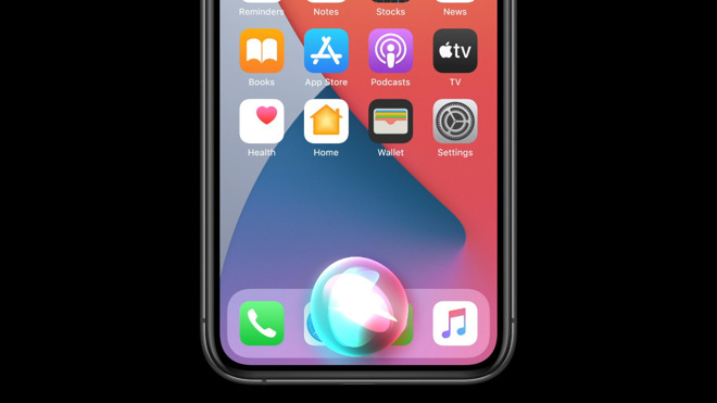 The new Siri interface in UI. Credit: Apple
