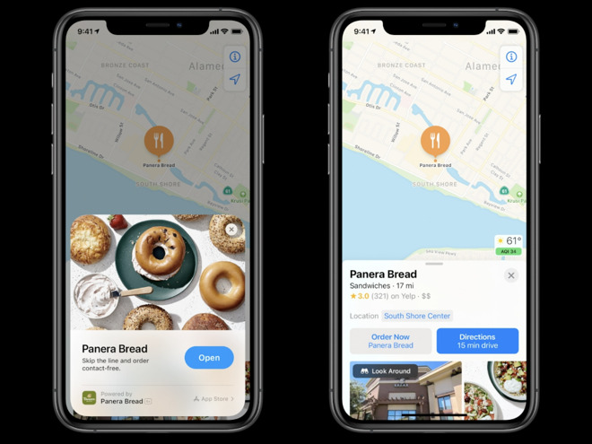 Apple Maps in iOS 14 provides more guide detail for eating, and shopping
