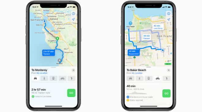 Apple Maps on iOS 14