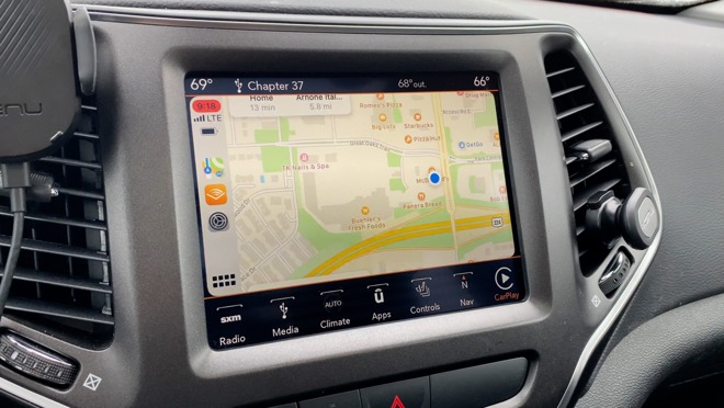 Maps in iOS 14 CarPlay