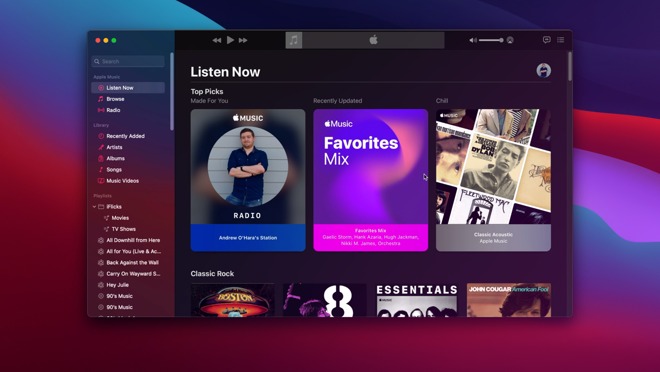 Music in macOS Big Sur