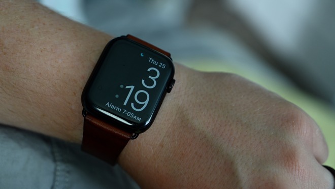 Apple Watch display when it is awoken in sleep mode