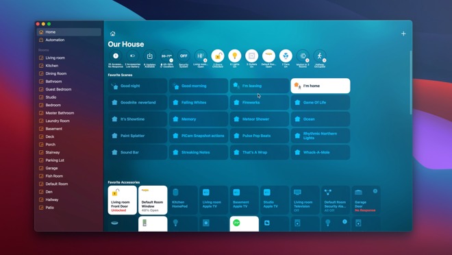 Home app on macOS Big Sur