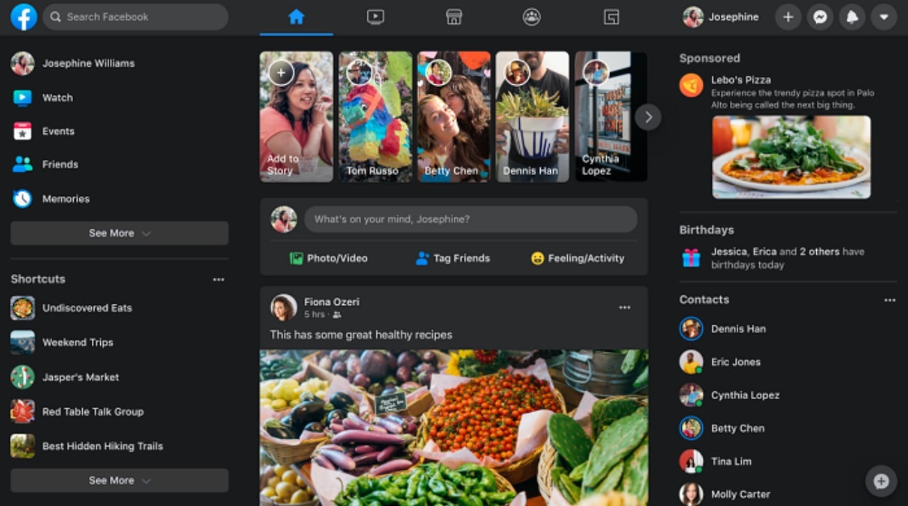 Facebook starts rollout of Dark Mode for iOS, iPadOS apps