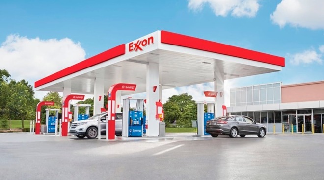 Exxon gas station