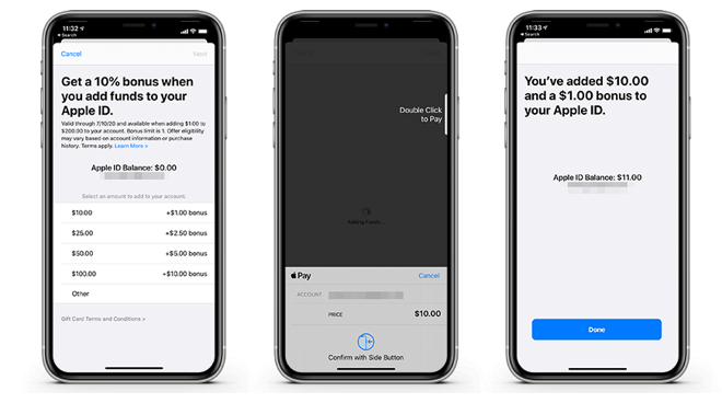 How to get 10% when you add funds to your Apple ID