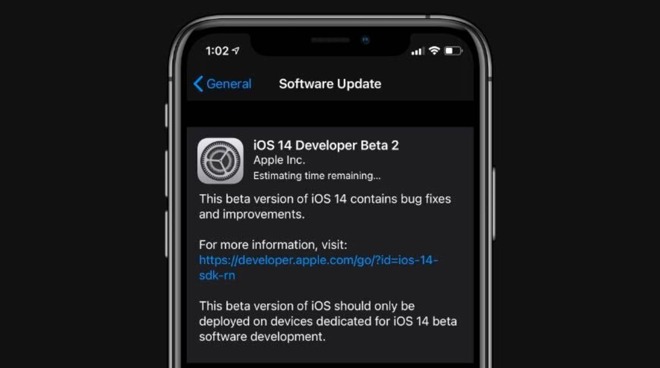 iOS 14 developer beta 2