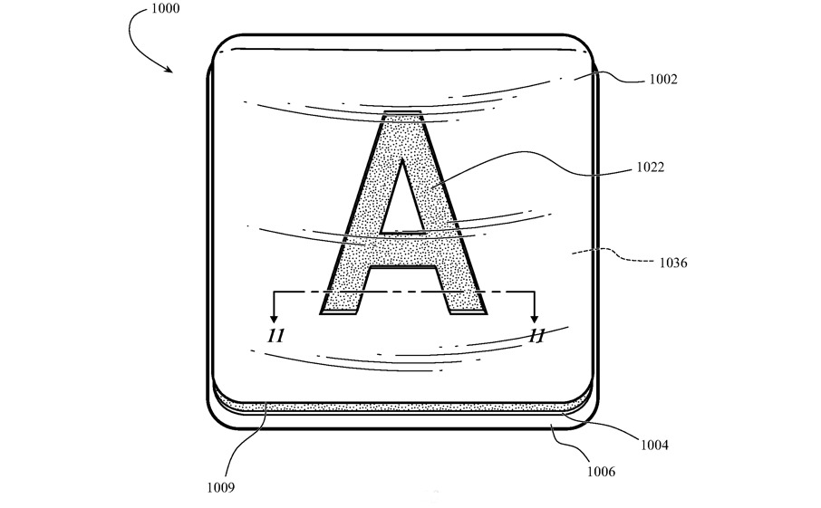 Detail from the patent application showing one possible design of key