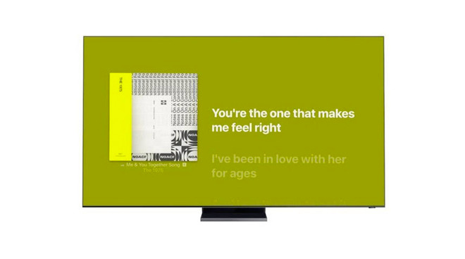 Samsung Smart TVs now feature Apple Music Time-synced lyrics