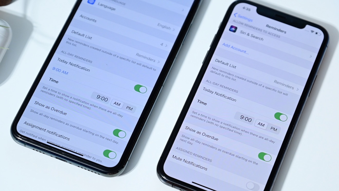 New UI in iOS 14 Beta 2 Reminder settings