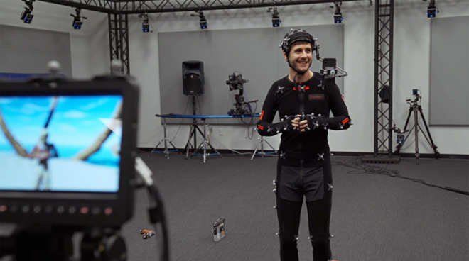Live Link Face app being used for live motion capture