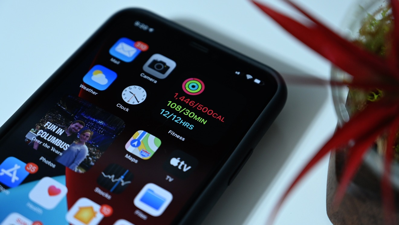 Fitness widget in iOS 14
